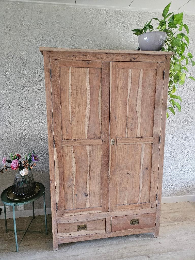 Kast broodkast teakhout, Antiek en Kunst, Antiek | Meubels | Kasten, Ophalen