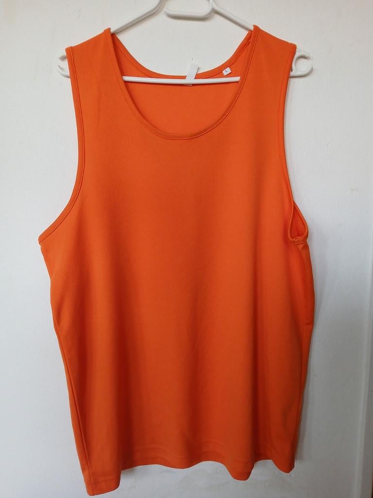 Heren oranje sport top maat L, Ophalen of Verzenden, Nieuw, Oranje