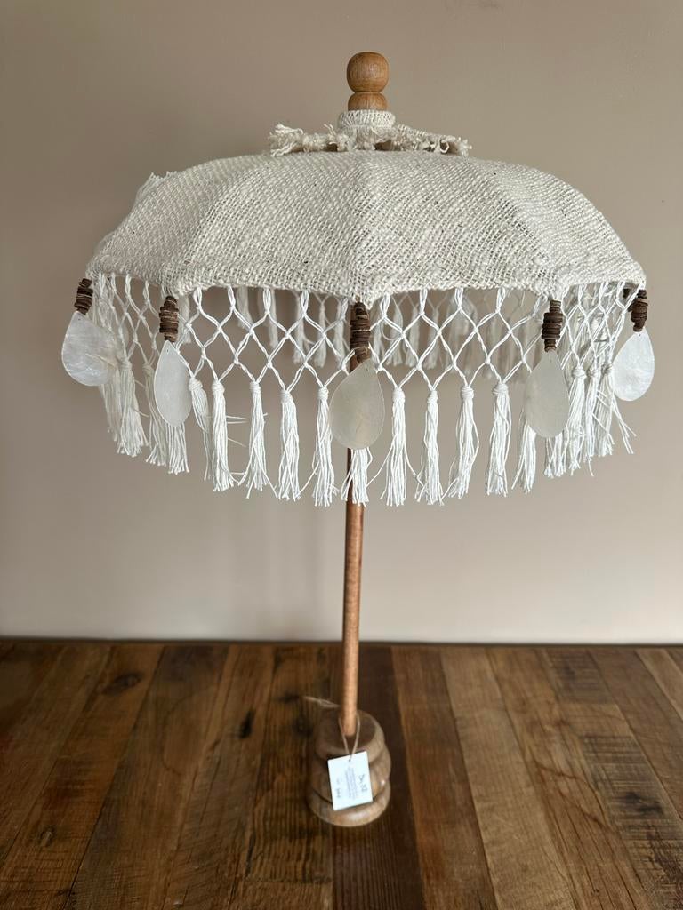 Tafel parasol nieuw hand gemaakt, Tuin en Terras, Parasols, Ophalen of Verzenden, Nieuw, Minder dan 1 meter, Stokparasol