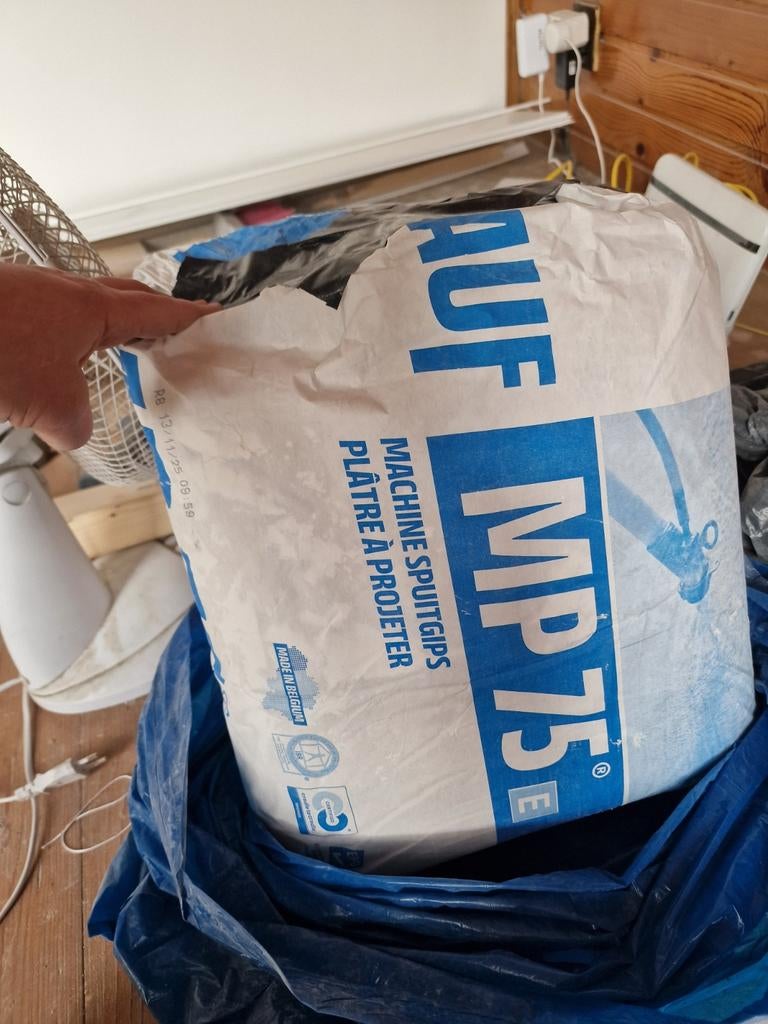 Knauf en gyproc gips, Ophalen, Overige materialen, Minder dan 4 cm, Minder dan 5 m²