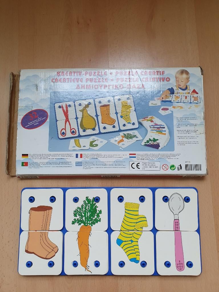 Creatieve puzzel, Ophalen of Verzenden, Meer dan 50 stukjes, Zo goed als nieuw, 2 tot 4 jaar