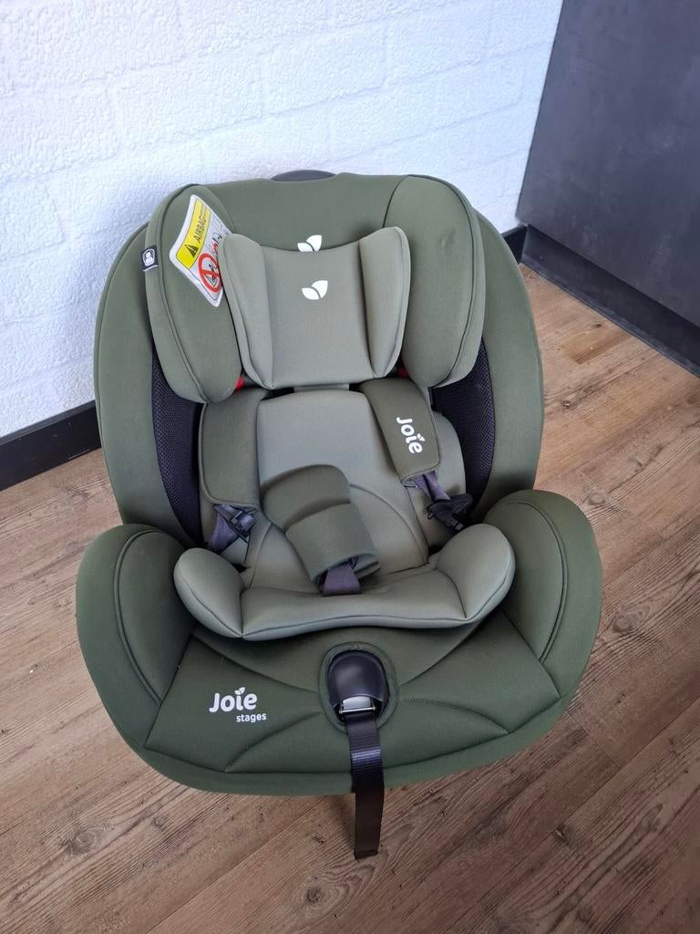 Joie Stages autostoeltje - Groen, 0 t/m 18 kg, Verstelbare rugleuning, Ophalen, Overige merken