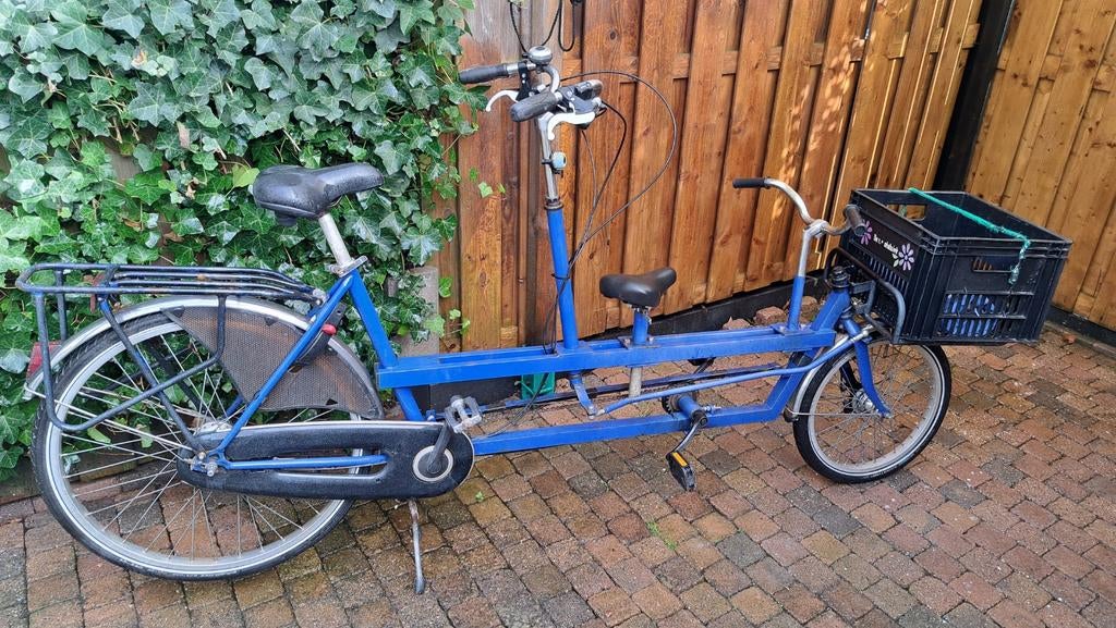 Gebruikte tandemfiets / onderwaterfiets - opknapper, Fietsen en Brommers, Fietsen | Tandems, Minder dan 10 versnellingen, Gebruikt