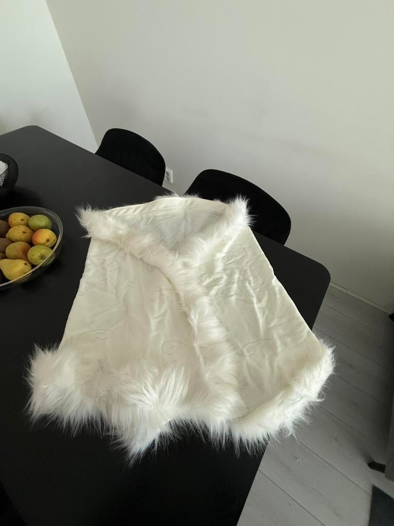 Sjaal met bont, Ophalen of Verzenden, Zo goed als nieuw, Maat 46/48 (XL) of groter, Sjaal