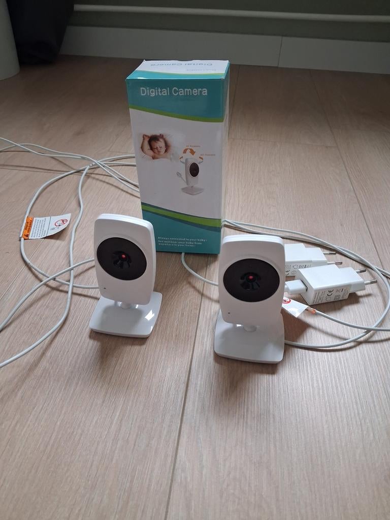 2 camera's babyfoon Zevio Babymonitor, Kinderen en Baby's, Ophalen of Verzenden, Zo goed als nieuw, 250 meter of meer, Camera
