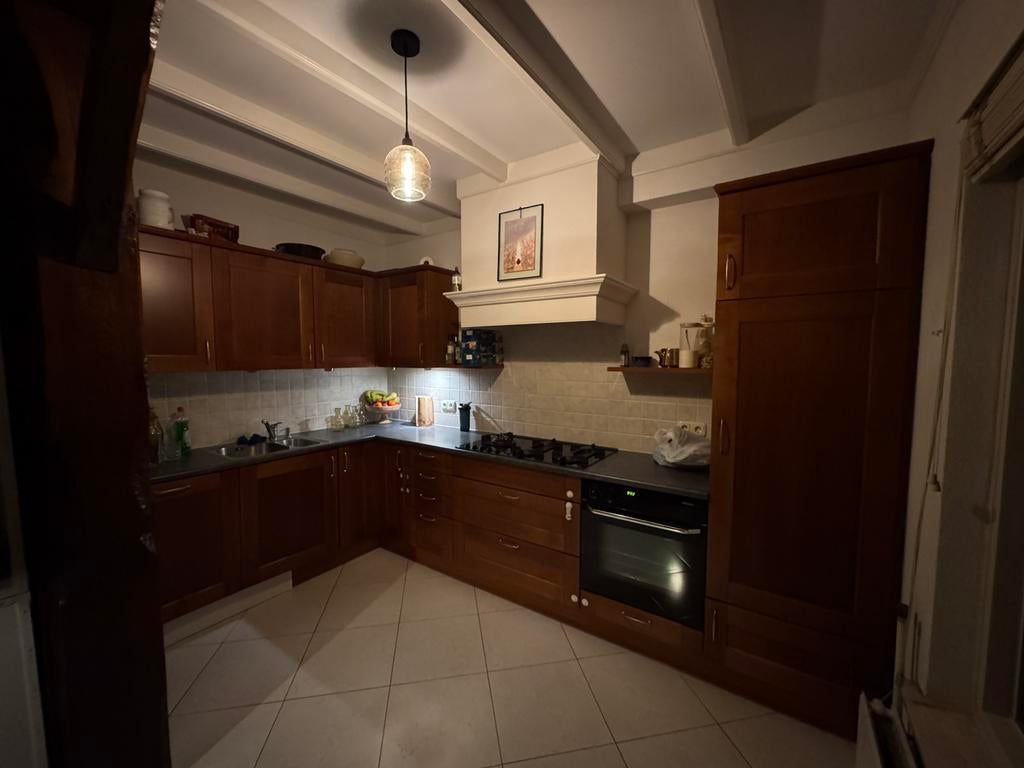 Een echte Lodder keuken, Huis en Inrichting, Ophalen, Gebruikt, Bruin, Hoekkeuken