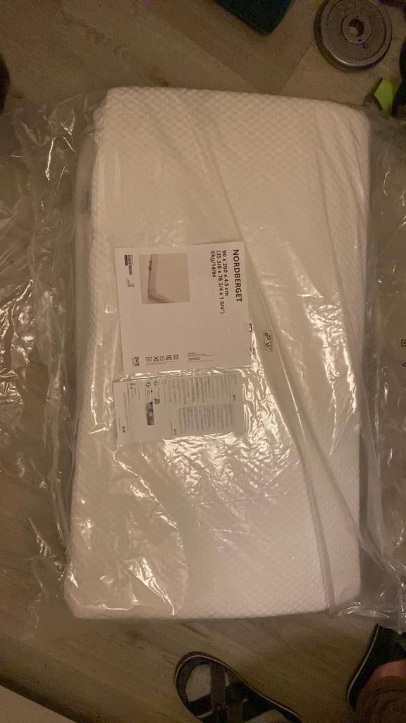 Topper Ikea ( Nordberget), Ophalen, Zo goed als nieuw, Eenpersoons, 90 cm