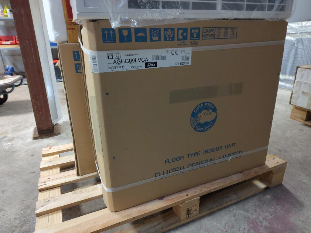 Fujitsu Vloermodel airco NIEUW IN DOOS AGHG09LVCA warmtepomp, Koelen en Ontvochtigen, Minder dan 60 m³, Timer, Nieuw