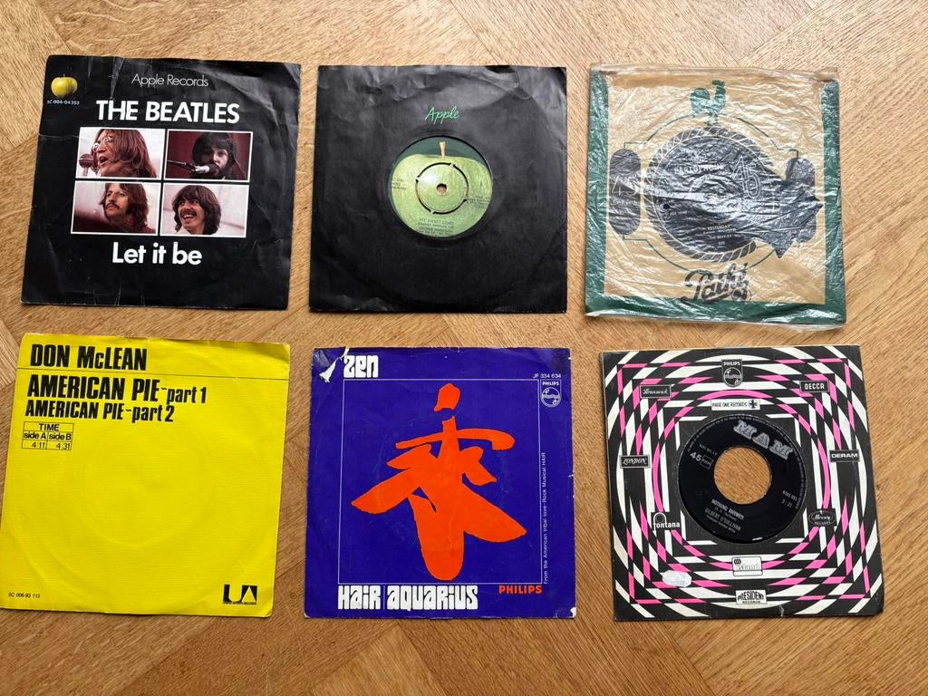 Vinyl vintage singles oa Beatles, Cd's en Dvd's, Vinyl Singles, Ophalen of Verzenden, Gebruikt, Overige genres