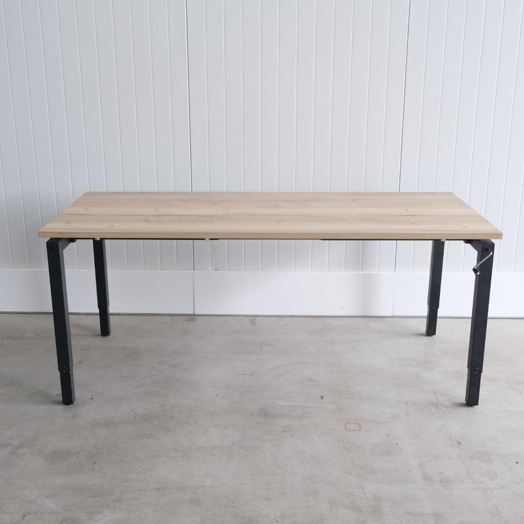 Slingerbureau, Showroommodel, 180x80cm, Natuur eiken BR71, -, -, In hoogte verstelbaar, Ophalen of Verzenden