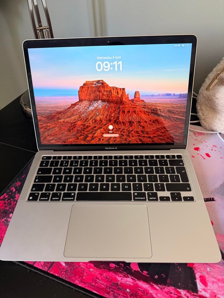 MacBook Air M1 8GB macOS Sequoia, Computers en Software, Apple Macbooks, Gebruikt, Qwerty, Verzenden, 8 GB