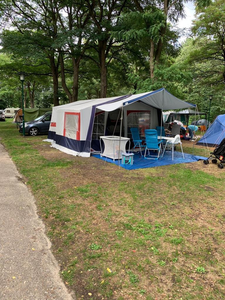 Jamet Louisiana Vouwwagen - Compleet met keuken en inboedel, Caravans en Kamperen, Vouwwagens, Ophalen, Meerkleurig, Aanwezig