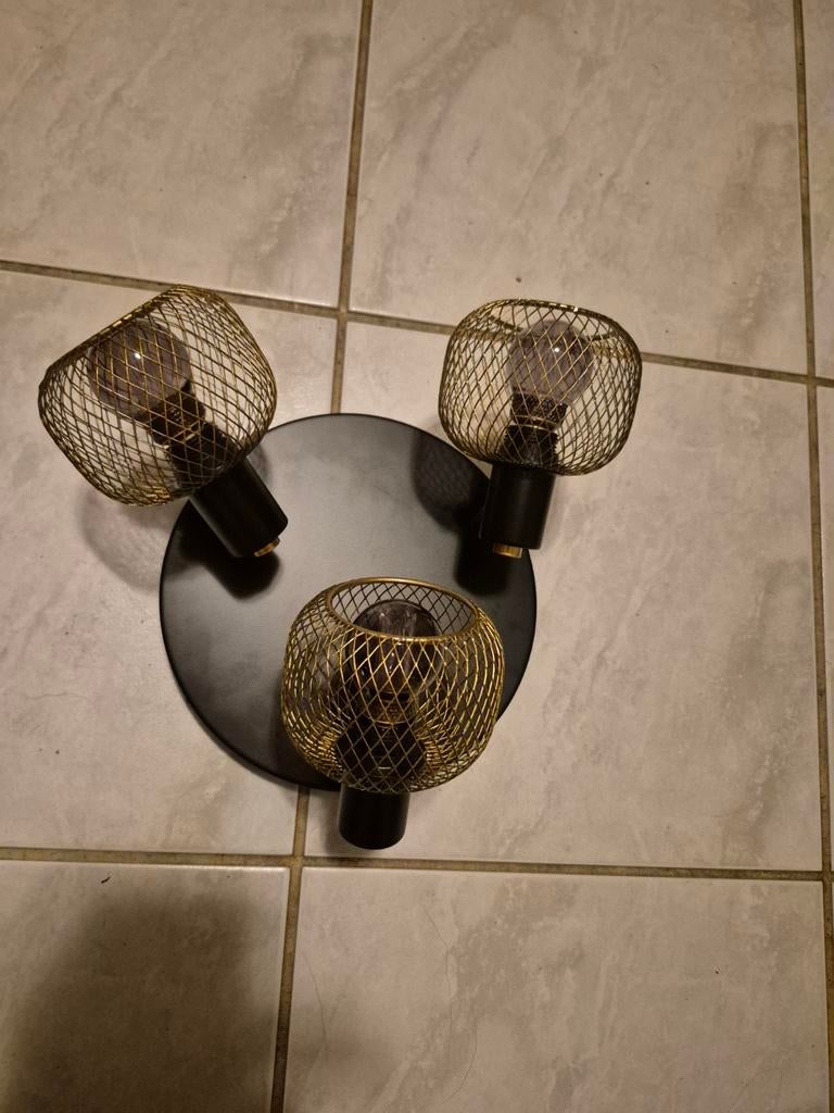 Spotjes goud / zwart, Ophalen, Zo goed als nieuw