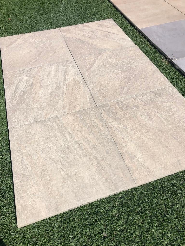keramische terrastegels 60x60x3 cm Rio sand 1 ste keus actie, Tuin en Terras, Tegels en Klinkers, Keramiek, Nieuw, Ophalen of Verzenden