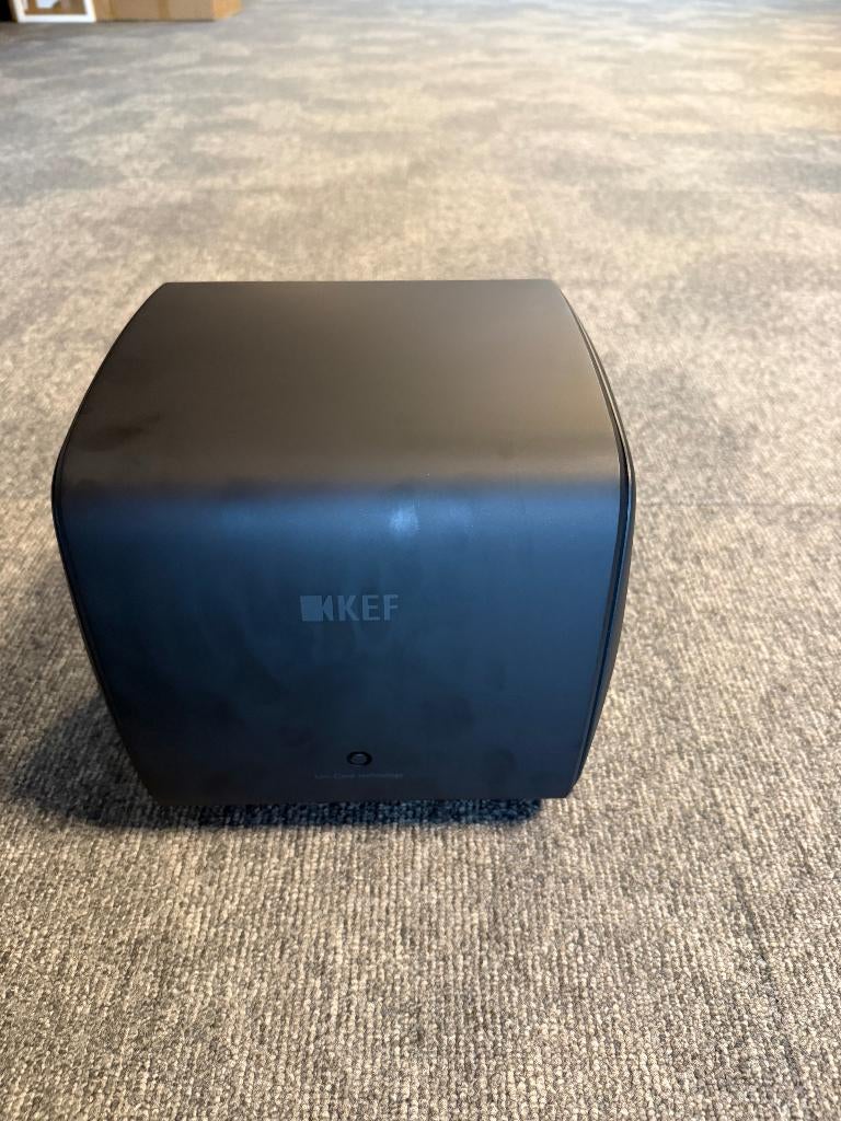KEF KC62 Subwoofer - Zwart - NIEUWSTAAT, Overige merken, Subwoofer, Ophalen of Verzenden, Zo goed als nieuw