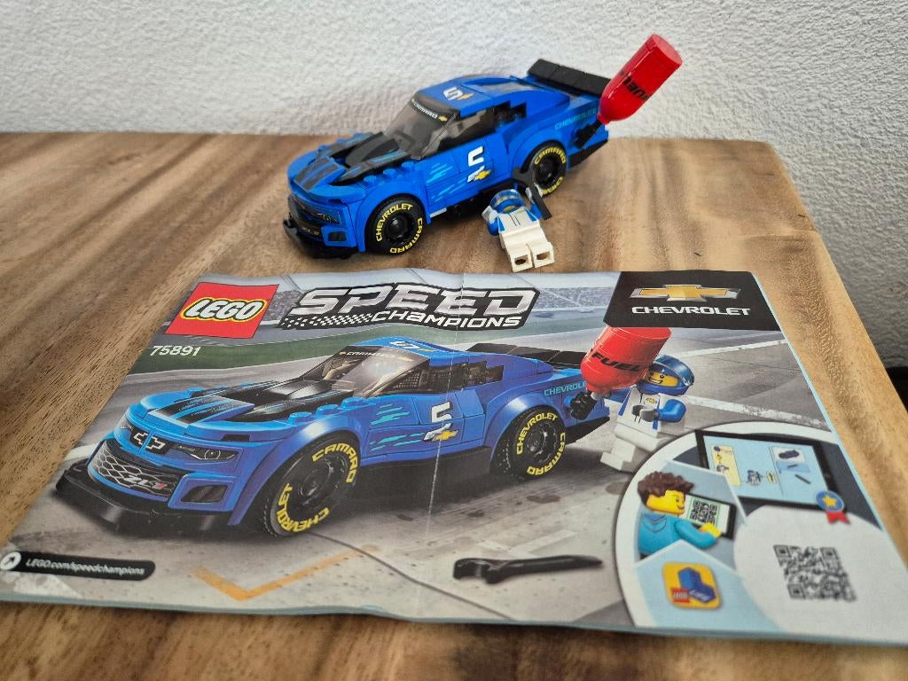 Lego Speed Champions 75891 Chevrolet Camaro ZL1 racewagen, Lego, Lego, Gebruikt, Lego