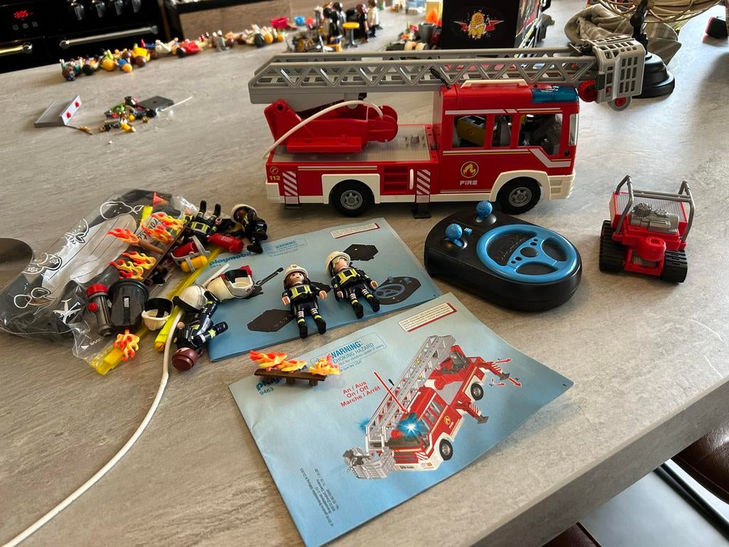 Playmobil brandweerauto met afstandsbediening, Ophalen, Zo goed als nieuw, Jongen of Meisje