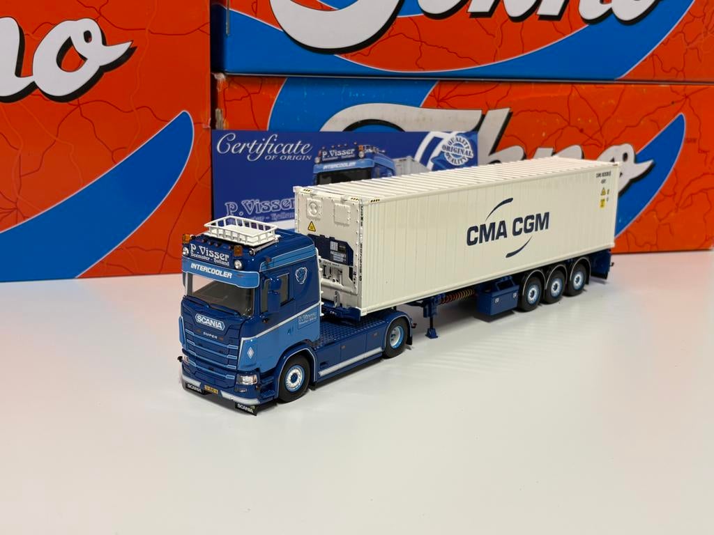 Tekno Visser, Hobby en Vrije tijd, Modelauto's | 1:50, Ophalen of Verzenden, Zo goed als nieuw, Bus of Vrachtwagen, Tekno