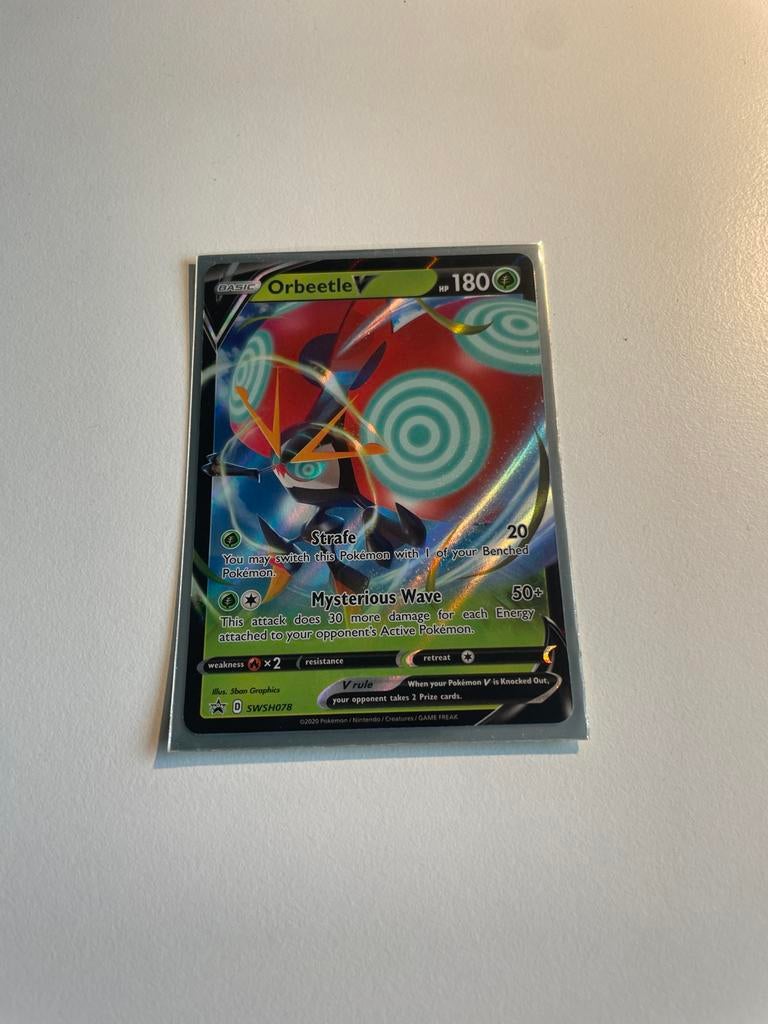 Pokémon kaart Orbeetle V SWSH078, Hobby en Vrije tijd, Verzamelkaartspellen | Pokémon, Verzenden, Zo goed als nieuw, Losse kaart