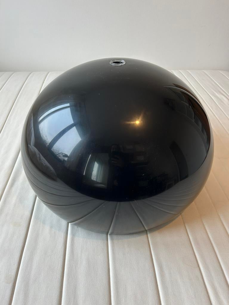 hang lampenkap zwarte bol, Huis en Inrichting, Lampen | Lampenkappen, Ophalen, Zo goed als nieuw, Rond