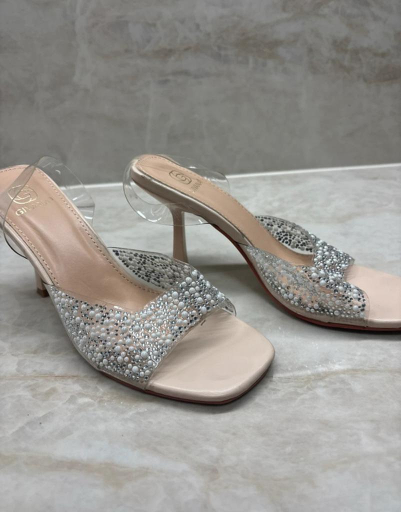 Pearl band stilettos, Ophalen of Verzenden, Zo goed als nieuw, Overige kleuren