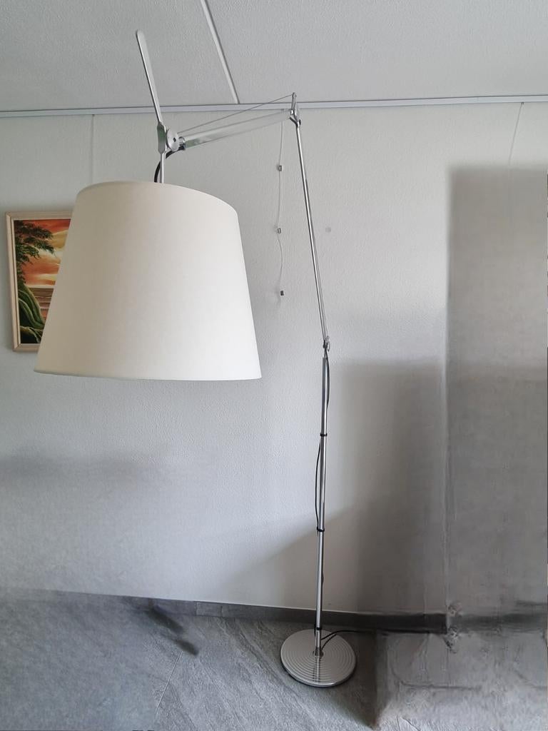 Artemide Tolomeo Mega Terra Vloerlamp - Design Klassieker, Huis en Inrichting, Ophalen, 200 cm of meer, Zo goed als nieuw, Stof