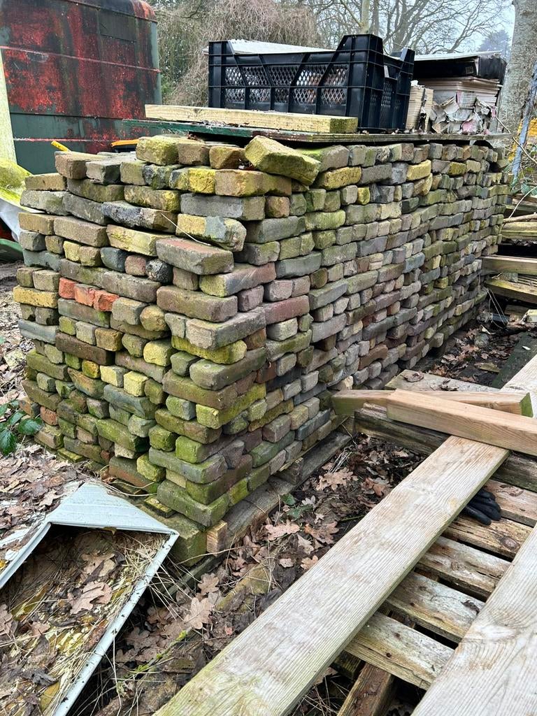 oude waaltjes., Tuin en Terras, Tegels en Klinkers, Ophalen of Verzenden, Gebruikt, 10 m² of meer, Klinkers