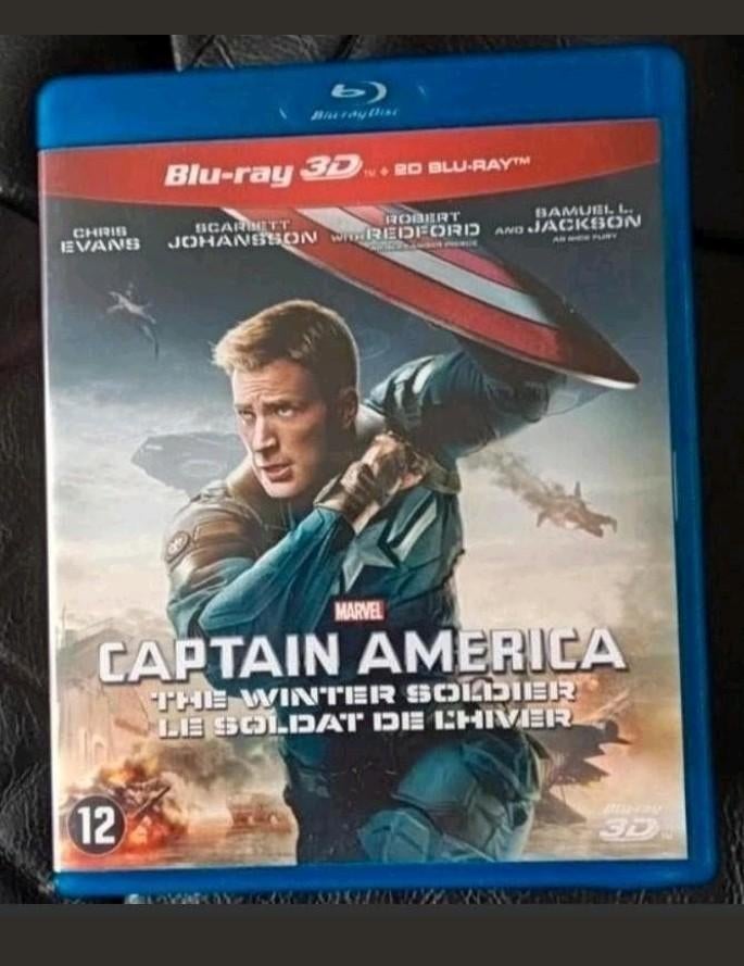 Captain America The Winter Soldier bluray 3D en 2D NL, Cd's en Dvd's, Ophalen of Verzenden, Zo goed als nieuw, Actie