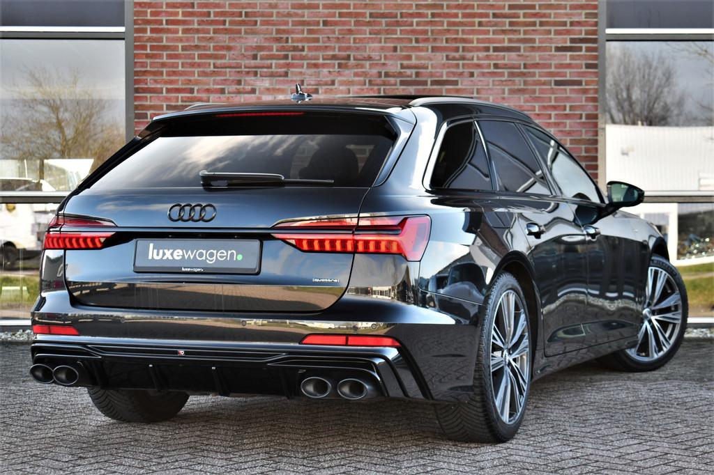 Audi A6 Avant 55 TFSI e quattro Competition Pano HUD ACC 360, 12 maanden, 14 kWh, Gebruikt, Zwart
