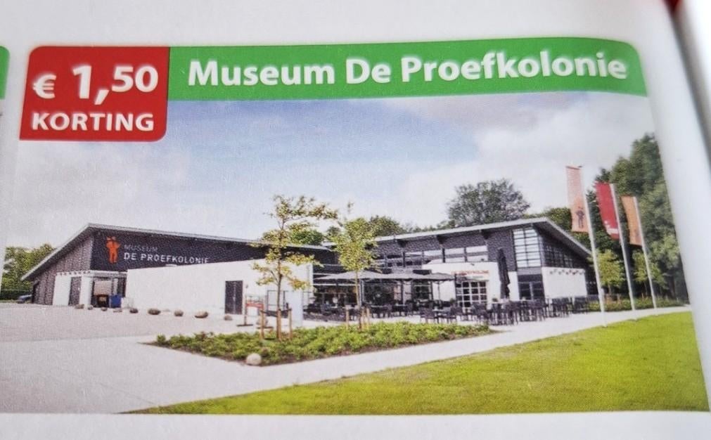 Museum De Proefkolonie kortingsbon, Tickets en Kaartjes, Musea, Drie personen of meer, Kortingskaart