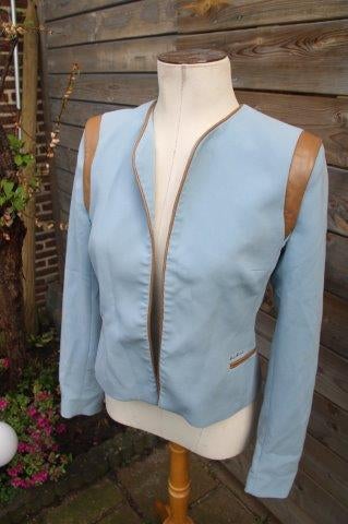 Jasje licht blauw/ bruin Scapa Sports mt 40 Vaste prijs AANB, Kleding | Dames, Maat 38/40 (M), Scapa, Zo goed als nieuw, Jasje