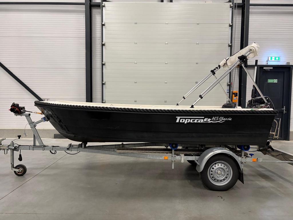 Topcraft 405 compleet en vaarklaar, Ophalen, Tot 10 pk, Zo goed als nieuw, 3 tot 6 meter