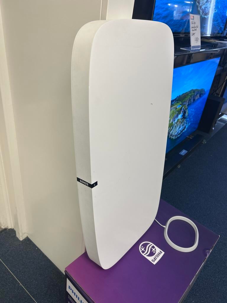 Sonos Playbase Wit - Soundbase voor TV en Muziek, Ophalen, Met ingebouwde subwoofer, Gebruikt