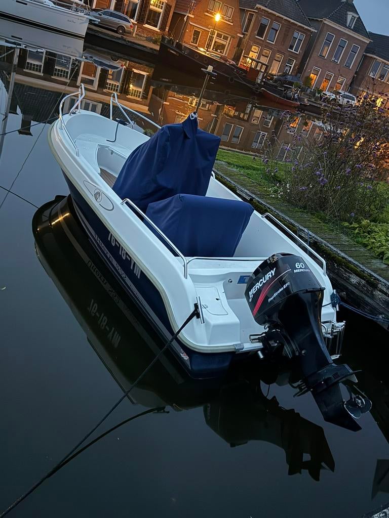 Uttern S52 Exclusive met 60PK Mercury buitenboordmotor, Ophalen, Gebruikt, 3 tot 6 meter, Buitenboordmotor