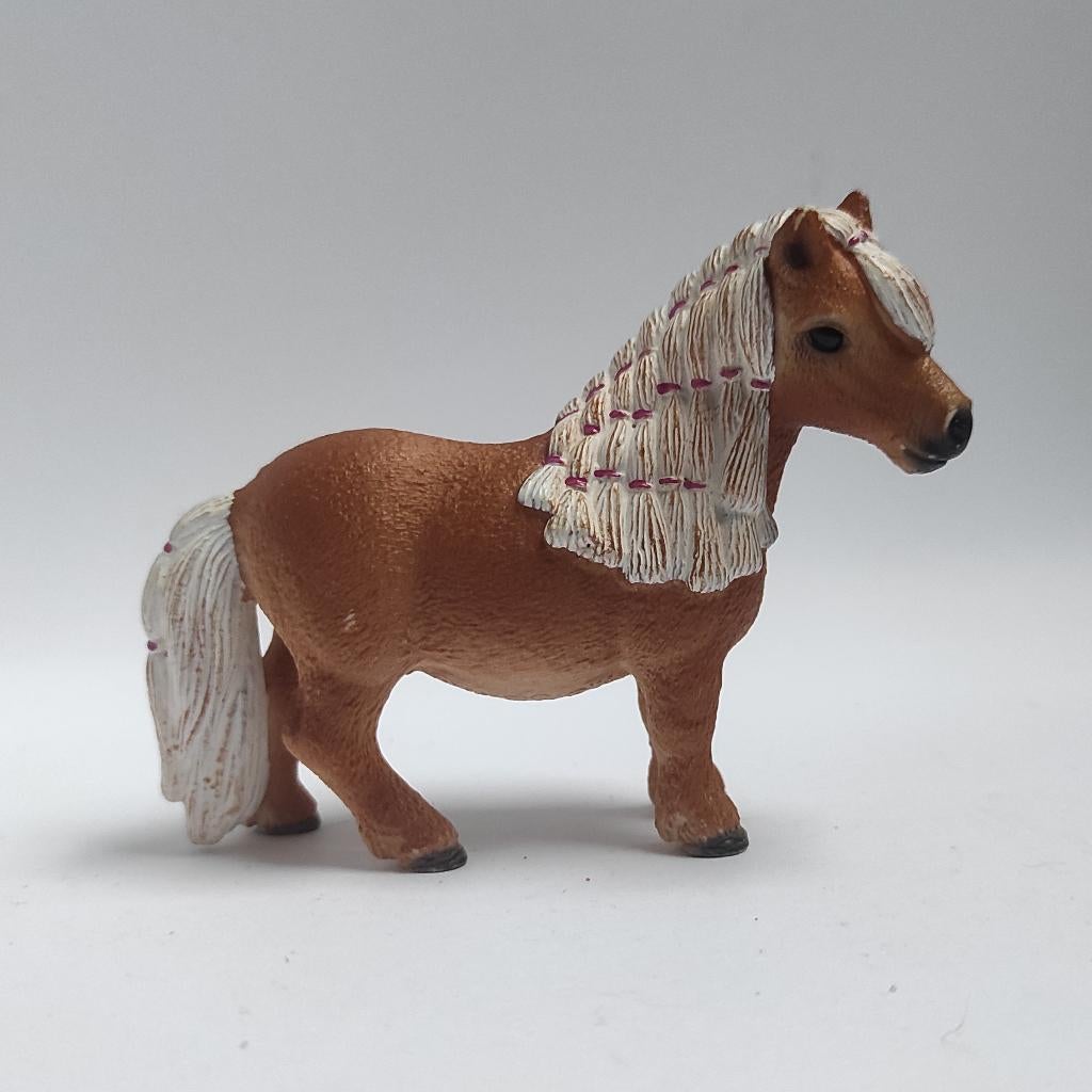 Schleich Mini Shetlander Merrie, Verzenden, Gebruikt, Paard, Beeldje of Figuurtje