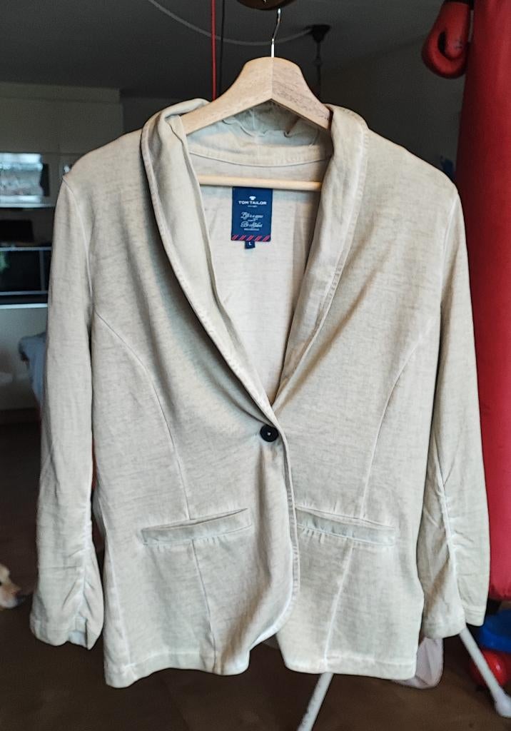 Tom Tailor blazer maat L, Kleding | Dames, Beige, Maat 42/44 (L), Jasje, Gedragen
