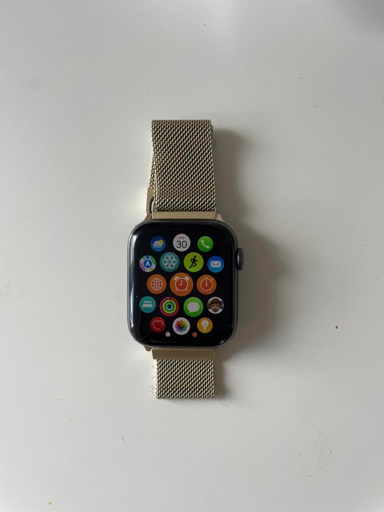 Apple Watch serie 5 44mm, Ophalen, Gebruikt, Zwart, IOS
