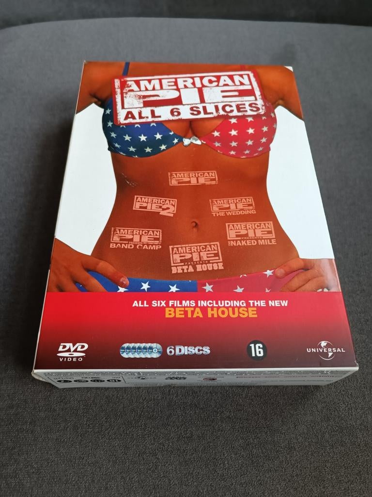 American Pie collectie - 6 dvd box, Vanaf 12 jaar, Ophalen of Verzenden, Zo goed als nieuw, Actiekomedie