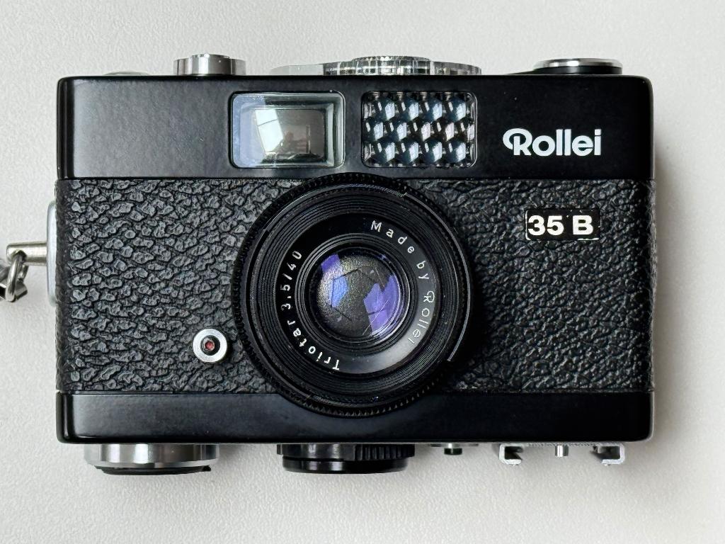 Rollei 35B analoge camera + originele Rollei hoes, Ophalen, Zo goed als nieuw, Compact, Leica
