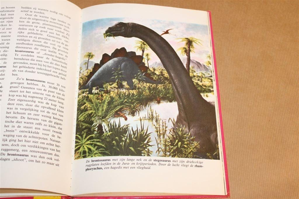 Voorhistorische Dieren — Dinosaurussen, Vintage Boek 1962, Ophalen of Verzenden, Gelezen, Europa
