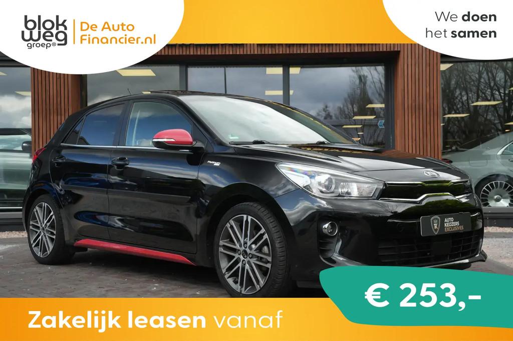 Kia Rio 1.0 TGDI Platinum Edition € 14.900,00, 101 pk, Gebruikt, Zwart, Leder