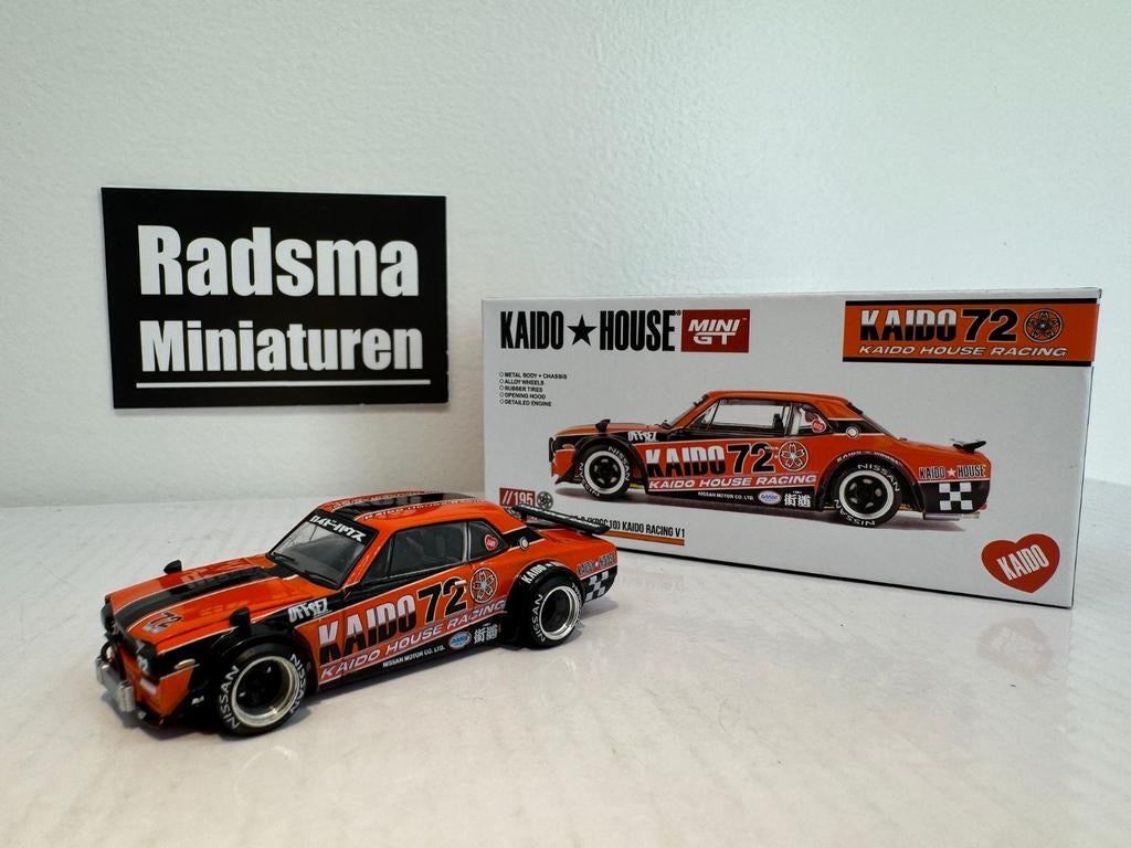 Nissan Skyline 2000GT-R (KPGC10) Kaido House V1 1:64 MiniGT, MiniGT Kaido House, Auto, Nieuw, Ophalen of Verzenden