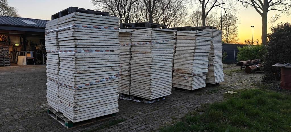 Grote partij harde Tempex isolatieplaten (+- 340 stuks), Doe-het-zelf en Verbouw, Isolatie en Afdichting, Ophalen, Dakisolatie