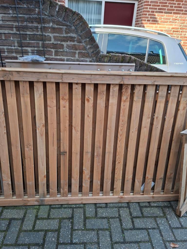 Tuinhejes douglas nieuw 180 x80 cm 7 stuks en poort 120 cm, Ophalen, 1 tot 2 meter, Minder dan 3 meter, Nieuw