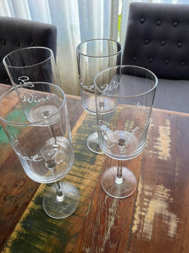 Wijnglazen Rivièra Maison, Verzamelen, Glas en Borrelglaasjes, Ophalen of Verzenden, Zo goed als nieuw, Overige typen