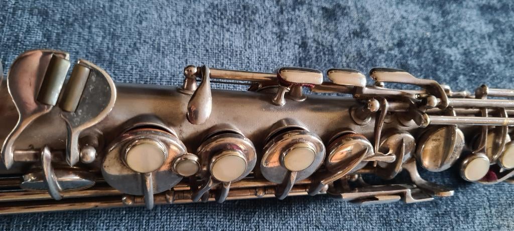 Buescher True Tone MK4 sopraan uit 1929, Muziek en Instrumenten, Ophalen of Verzenden, Gebruikt, Sopraan, Met koffer