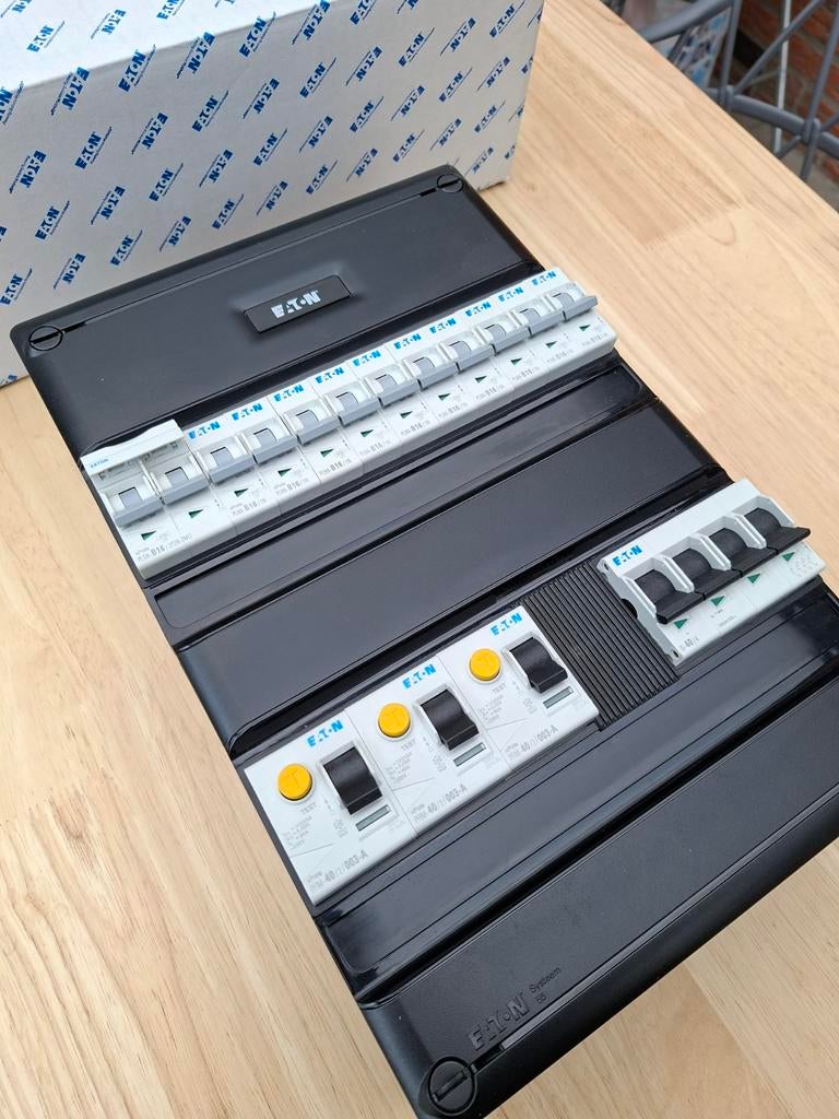 Eaton groepenkast 3 fase 10 groepen met kookgroep, Ophalen of Verzenden, Nieuw, Overige typen