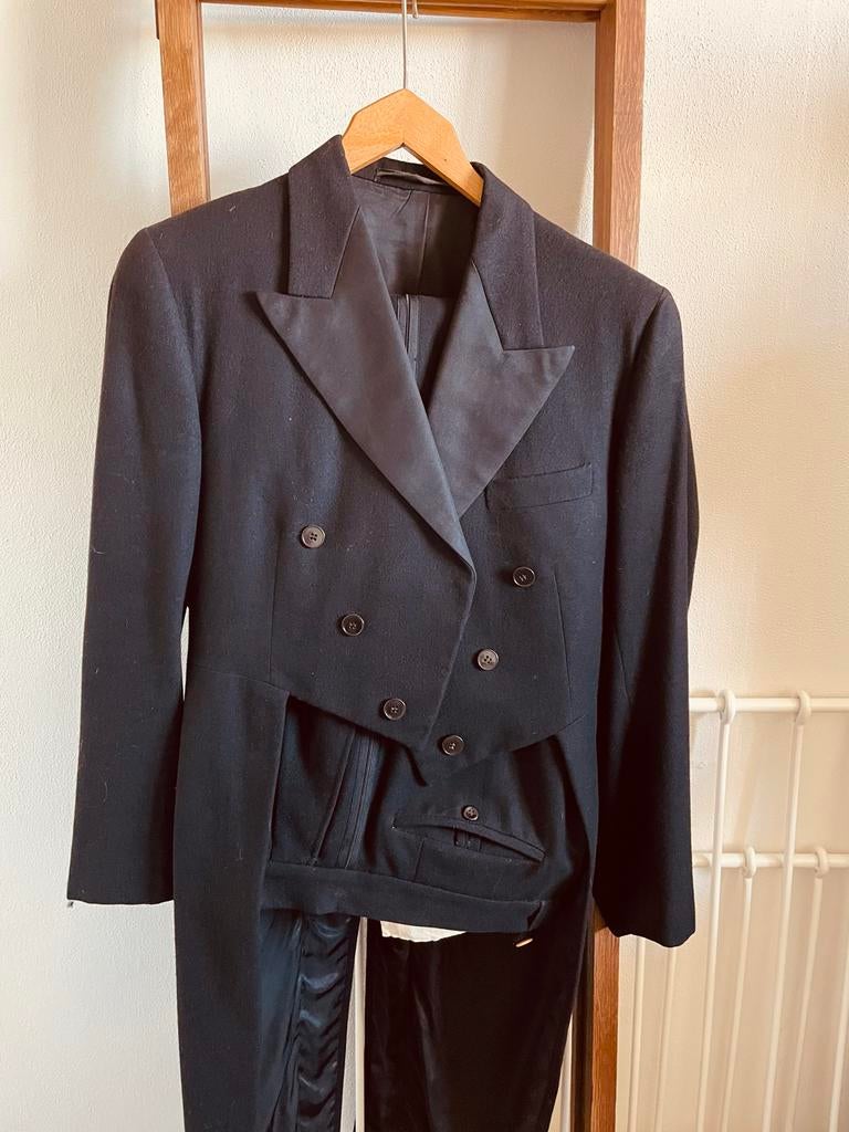 Vintage rokkostuum - Zware kwaliteit, Kleding | Heren, Kostuums en Colberts, Ophalen of Verzenden, Gedragen, Overige maten, Zwart