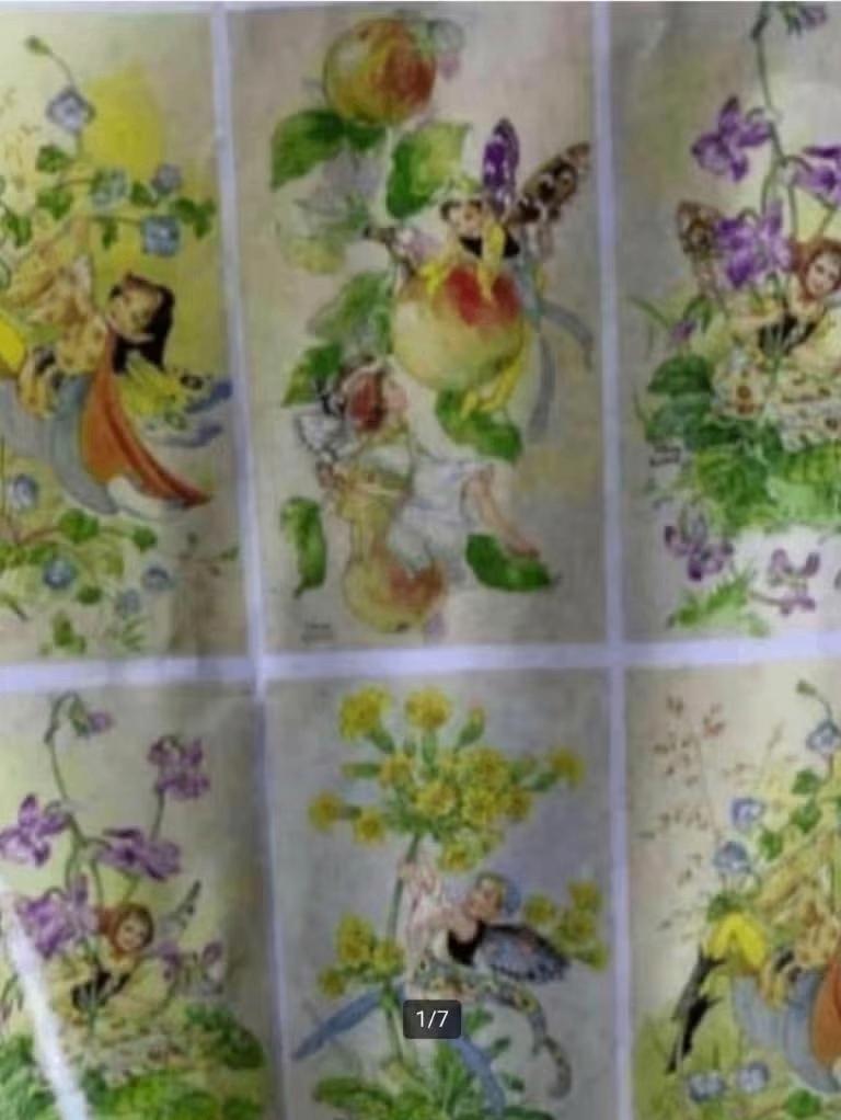 7x knipvel, knutselvel kaarten knutsel elfjes, bloem, muis, Ophalen of Verzenden, Zo goed als nieuw, Overige thema's, Knipvel