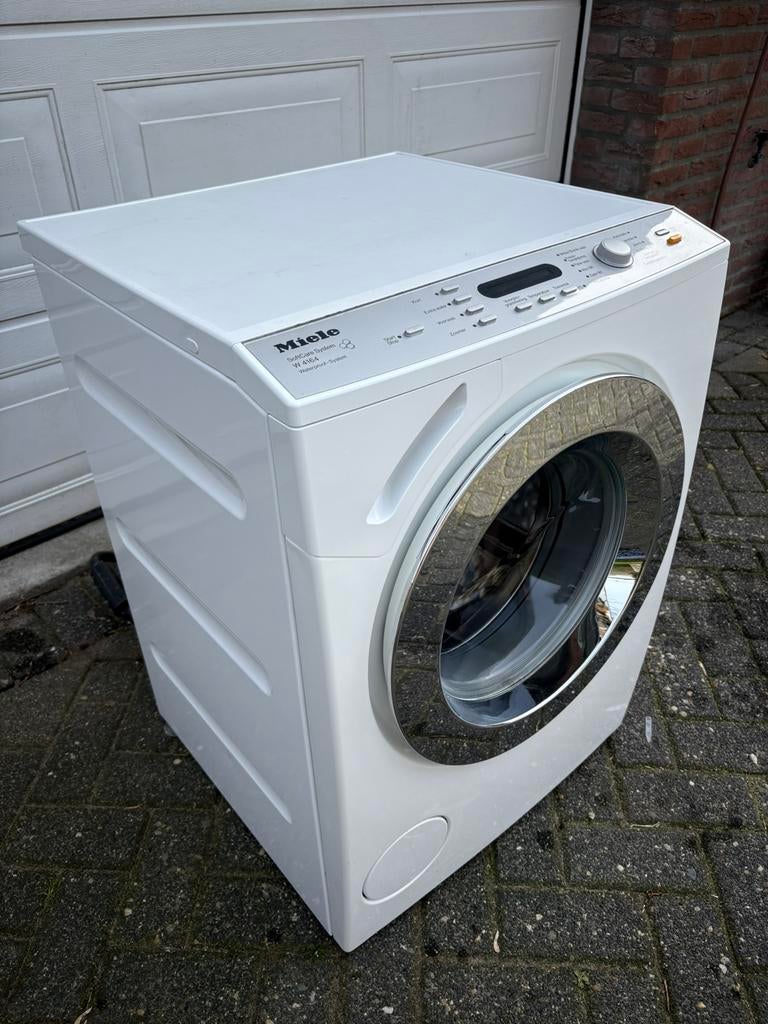 Miele W4164 SoftCare wasmachine – 6 kg / 1450 toeren, Ophalen, Gebruikt, Voorlader, 85 tot 90 cm